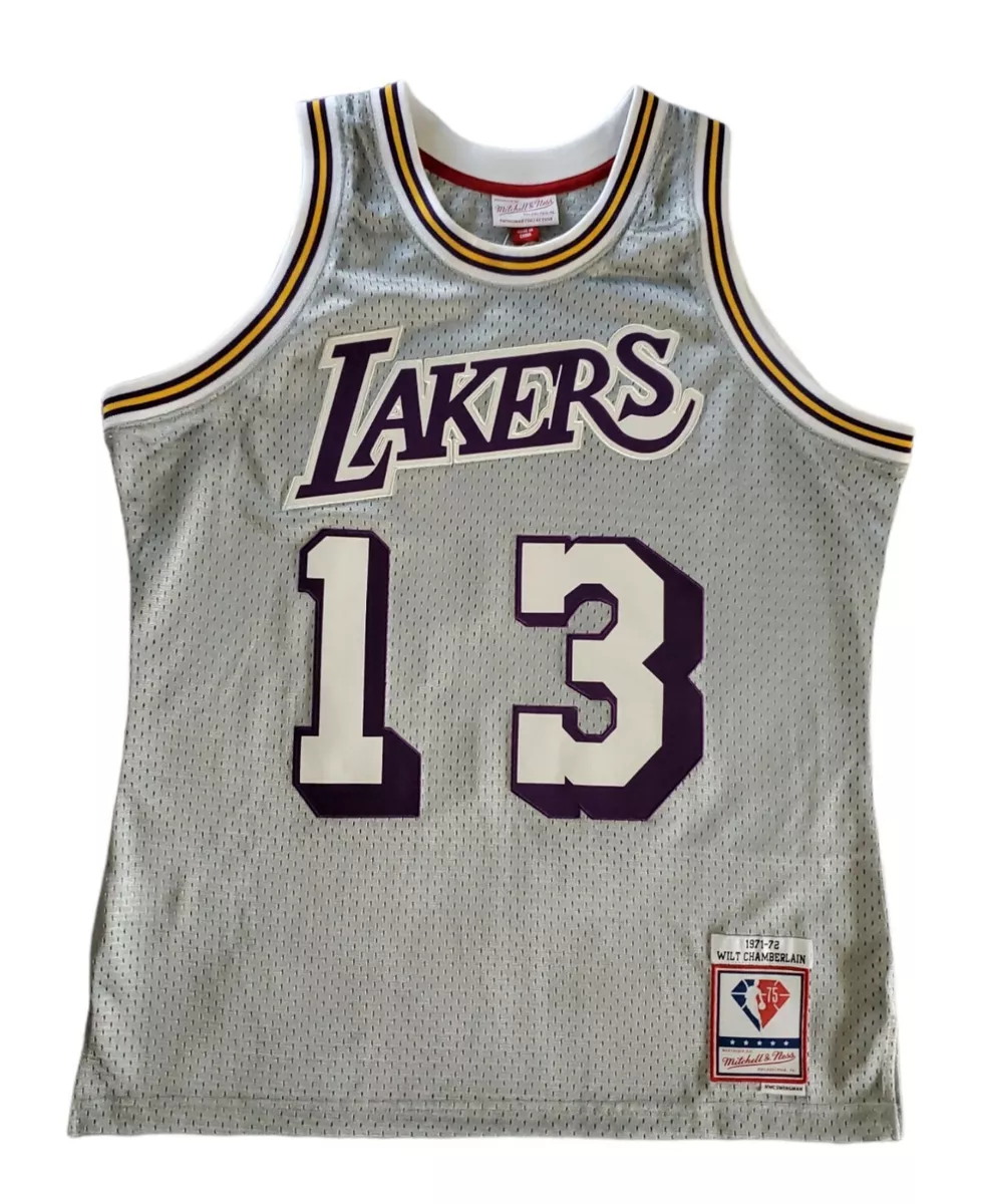 LA Lakers Men's M&N 75th Silver Anniversary Wilt Chamberlain #13 Swingman  Jersey - The Locker Room of Downey