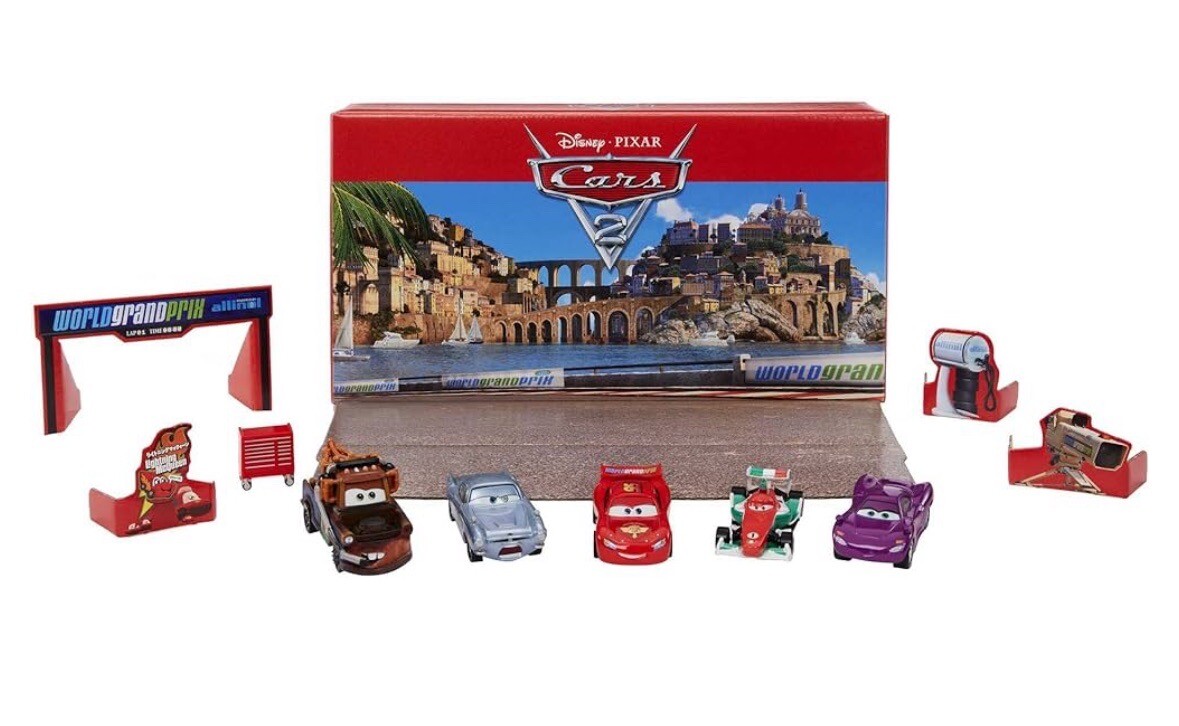 Disney Pixar Cars 2 Francesco Bernoulli , Holley , Mater , McQueen