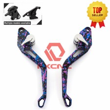 3D Short Camouflage Brake Clutch Lever For ZX636R/ZX6RR ZX10R ZX7R Z125 250 ER5N