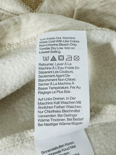 Crewcuts Girls Sweatshirt L 10-11 Cotton Blend Beige Stars Long Sleeve Pullover - Picture 8 of 8