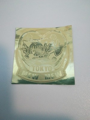 Tokyo Mew Mew Ichigo Promo Golden Color Seal Sticker Nakayosi Mia Ikumi