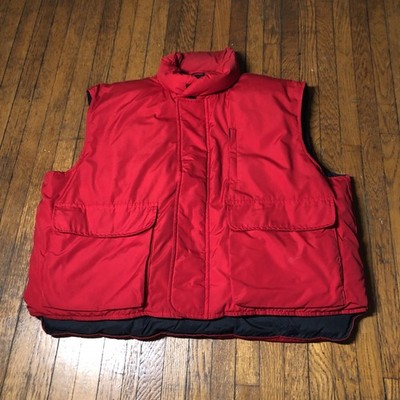 Cabela s Goose Down Puffer Jacket Men s Size 3XL Red Full Zip Outdoors Hiking