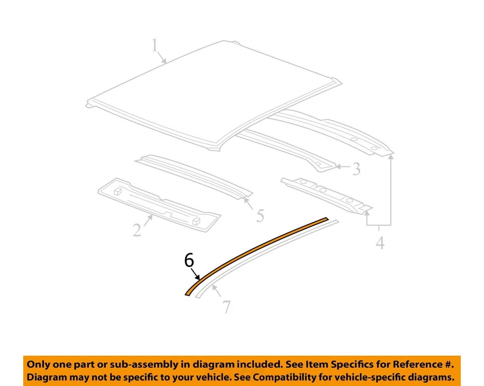 SE ADAPTA A CHEVROLET MALIBU 2004-2007 MOLDURA ASM-RF PNL QTR RVL 15263361 - NUEVO OEM Foto 2 de 3