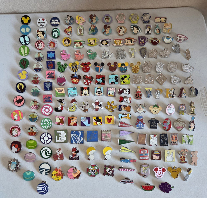 Estate Lot of Disney Hidden Mickey Pins - Ideal for Park Trading