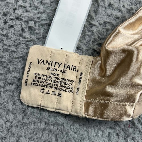 Vanity Fair Bra 42C T-Shirt Bra 76338 Illumination Support Satin trim - Picture 9 of 10
