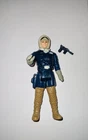 Star Wars Hoth Han Solo 1980 Complete Action Figure Original Blue Blaster