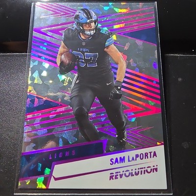 Panini 2025 Revolution Sam LaPorta #18 Holo Red /35 Detroit Lions Football