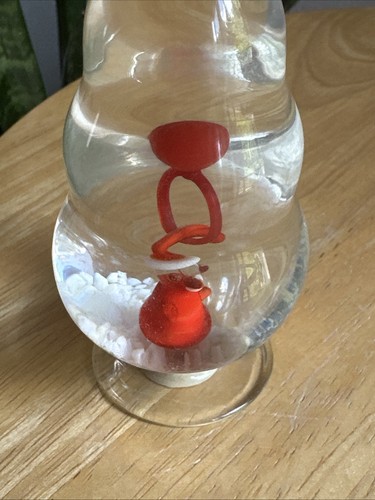 Vintage Snow globe Mini Santa Glass Hooker Game - Picture 5 of 10