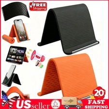 Portable Foldable Silicone Phone Holder, Flexible Silicone Aluminum Phone Stand 