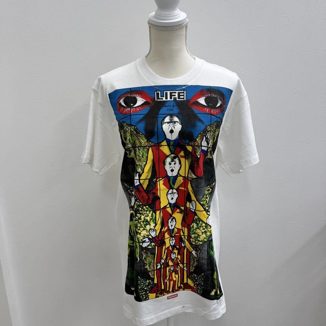 T shirt homme Supreme M Gilbert George Life emblématique streetwear rare occasion limitée