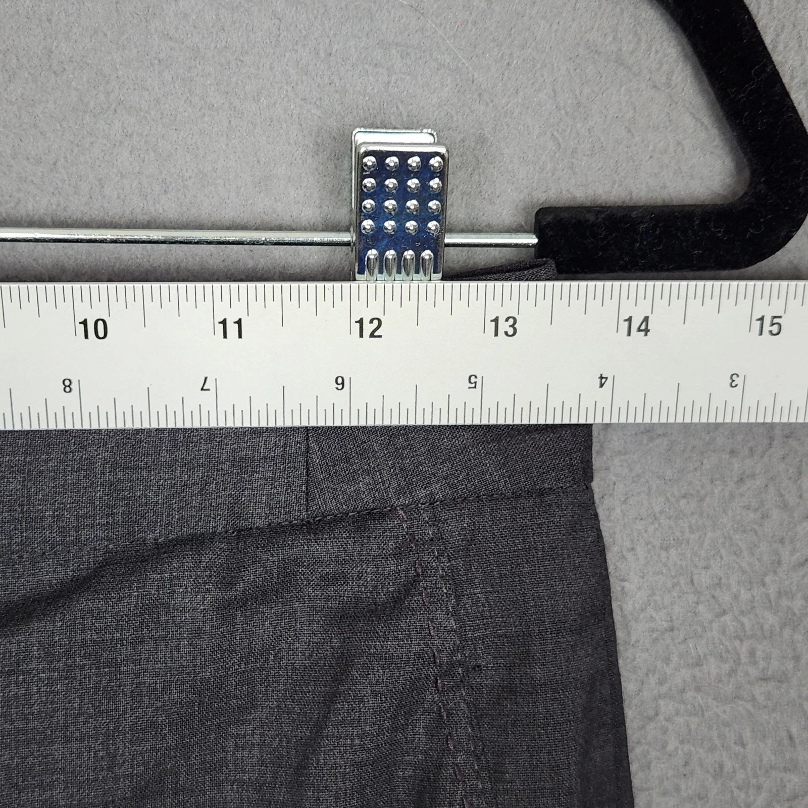 TORY BURCH Vestito Pantalone Donna Taglia 2 Grigio Gamba Larga Carriera Business Lana 27X29 5"