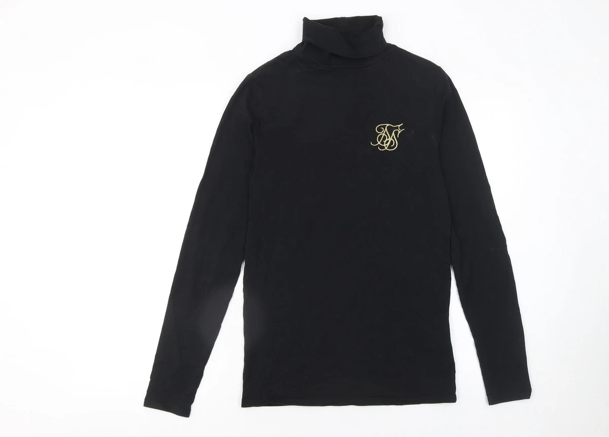 SikSilk Black Men's XL Logo T-Shirt