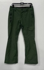 Volcom Womens Green Pockets Bootcut Leg Winter Snow Pants Size S