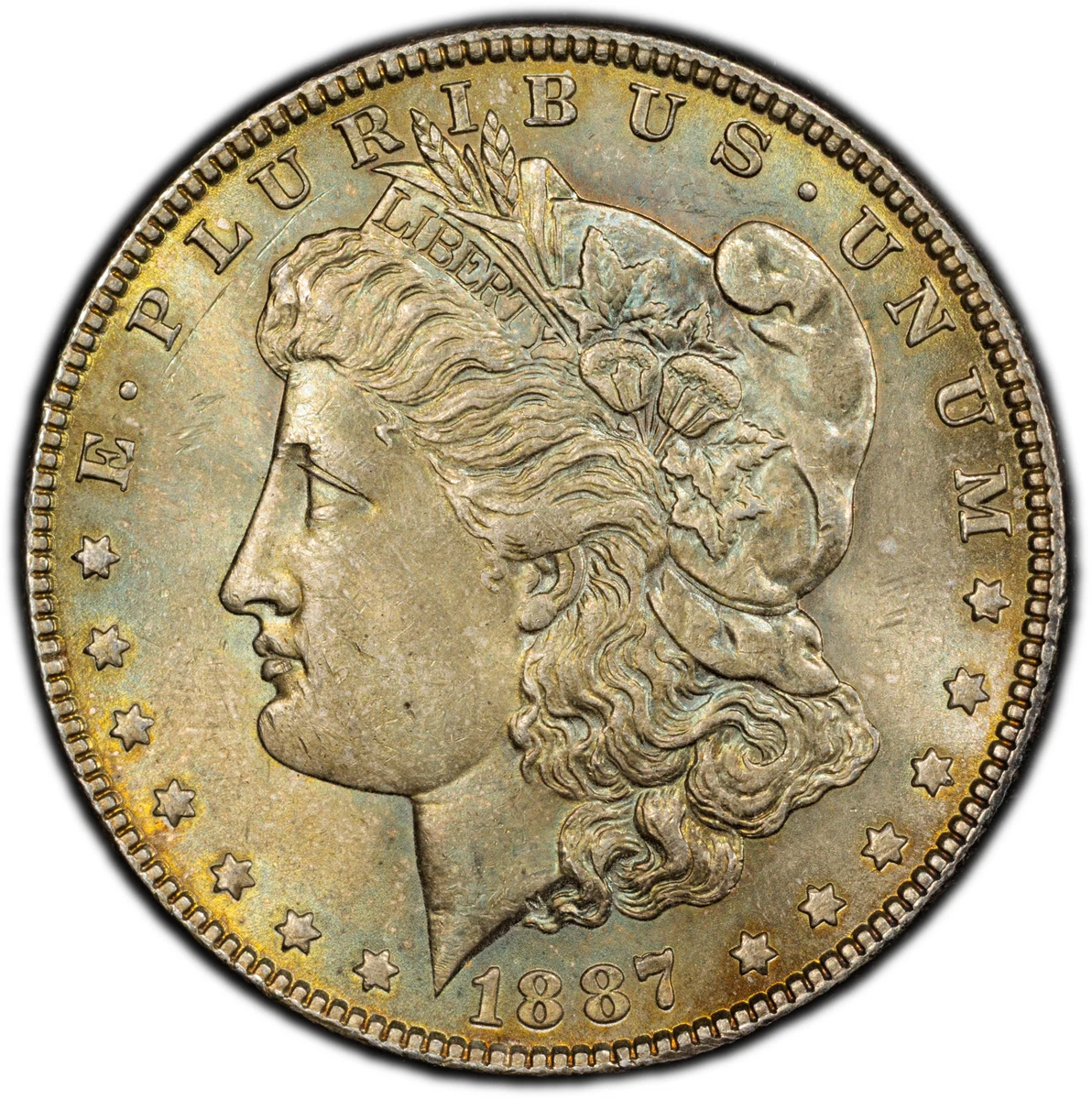 Philadelphia MS 63 Graded 1887 Year Morgan US Dollars (1878-1921