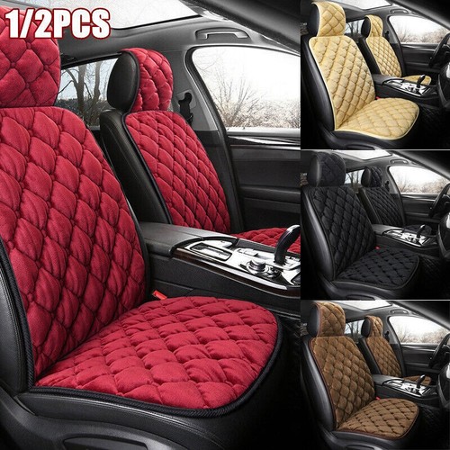 1/2PCS Coprisedile Auto Anteriore Posteriore Cuscino Universale Invernale Caldo Tappetino Sedile - Foto 2 di 18