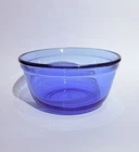 Vintage Anchor Hocking Ovenware Cobalt Blue Glass Mixing Bowl 1qt Capacity