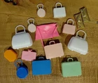 Vtg Barbie Lot Of 15 Purse Clutch Handbags Briefcases 70s 80s Accessories