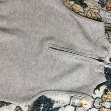 Wild Fable Juniors XS Gray Half Zip Mock Neck Sweater Vest Responsible Style