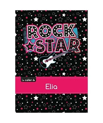 Le cahier d'Elia - Petits carreaux, 96p, A5 - Rock Star, XXX