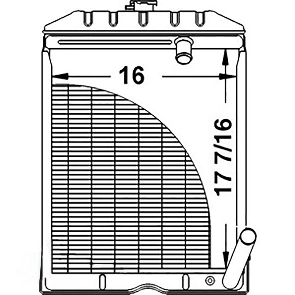 Radiator Fits Ford Tractor 800 801 JUBILEE 2000 4000 600 601 700 C5NN8005AB - Image 4 of 4
