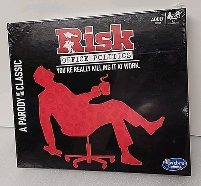 #ad Hasbro Board Game Risk Office Politics SEALED NEW FREE SHIPPING $15.95