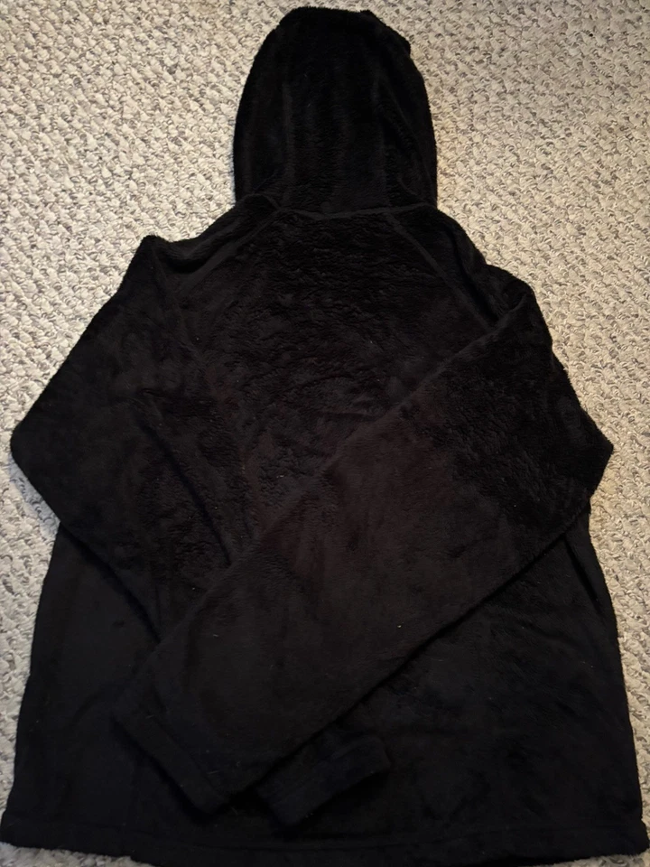 Sudadera con capucha Black Diamond XL negra de vellón cepillado con cremallera completa para mujer Foto 4 de 4