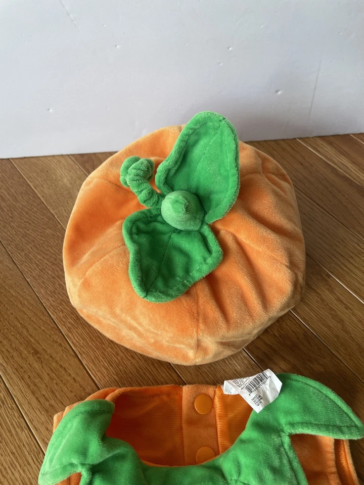 Calabaza Bebé 0-6 Meses Peluche Pullover Calabaza Peluche Halloween Disfraz Foto 2 de 4