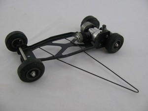 Vintage Cox Gas Powered 1/25 Scale Tether Car Chassis w/ Super .020 Engine VG
