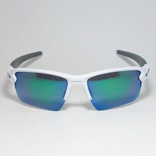 Oakley OO9188-9259 Flak 2.0 XL Sunglasses, Polished White, Prism Jade, Used