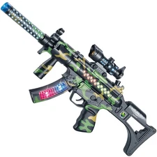 Machine Gun Toy, FX Realistic Loud Sounds & Lights When you Trigger, 22" Long