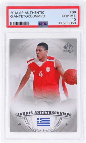 2013 SP Authentic Giannis Antetokounmpo #36 PSA 10 Rookie RC