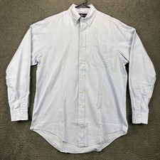 Ralph Lauren Mens Light Blue 100 Cotton Button Down Dress Shirt 15.5-34