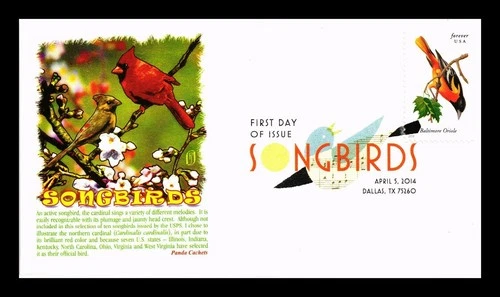 US COVER SONGBIRD BALTIMORE ORIOLE PANDA CACHET FIRST DAY OF ISSUE