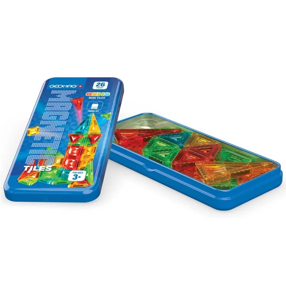 Geomag GMG4106 Geomag - Mag Tiles Mini Gems - Travel Set 26 pezzi - Immagine 2