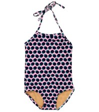ToobyDoo Girls Dana Geometric Dot One Piece Swimsuit Pink Size 13/14 ZP-7172