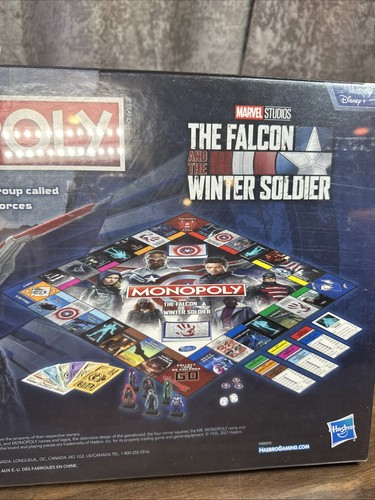 Monopoly Marvel Studios The Falcon and The Winter Soldier Board Game NEW SEALED - Picture 4 of 5