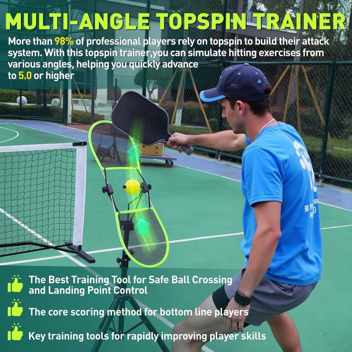 【 VTG】STAB TRAINER Pickleball Training Aid Spin Practice | eBay