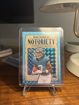 Blue Fluorescent Notoriety Numbered 2/15 SSP Of Brian Thomas Jr Color Match