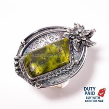 Christmas Deal 925 Sterling Silver Atlantisite Daughter Statement Ring Size 7.5
