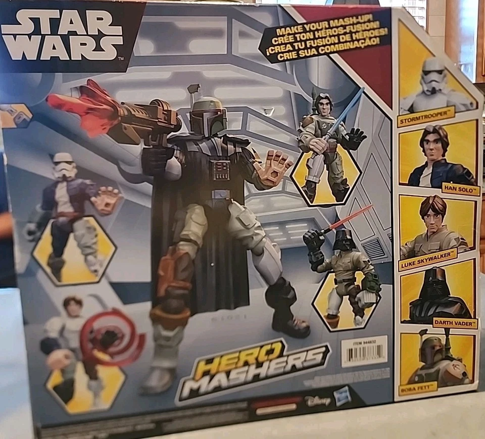 Star Wars Hero Mashers Figuras El Imperio Contraataca, Darth Vader Han Solo Nuevo Foto 2 de 4