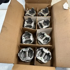 Lot Of 8 New Badger P503030 Camaro 305 Pistons .030 Over Cutlass Firebird Impala