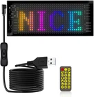 LED Car Sign, 7''X3'' Flexible Smart Display Bluetooth APP Control Scrolling Bri