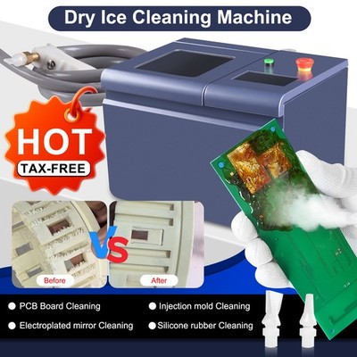 Portable Dry Ice Blasting Machine Cleaning Machine For PCB Rosin Burrs Remove