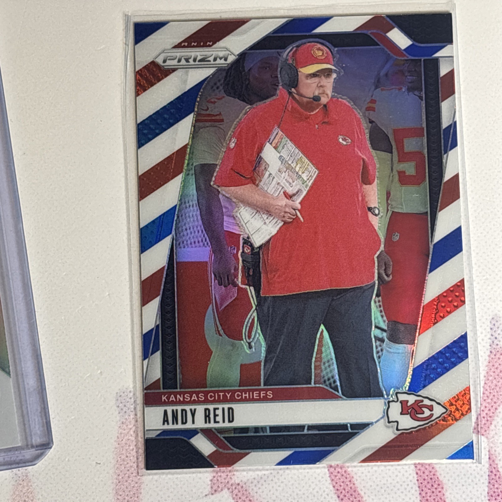 2024 Panini Prizm Red White & Blue #145 Andy Reid