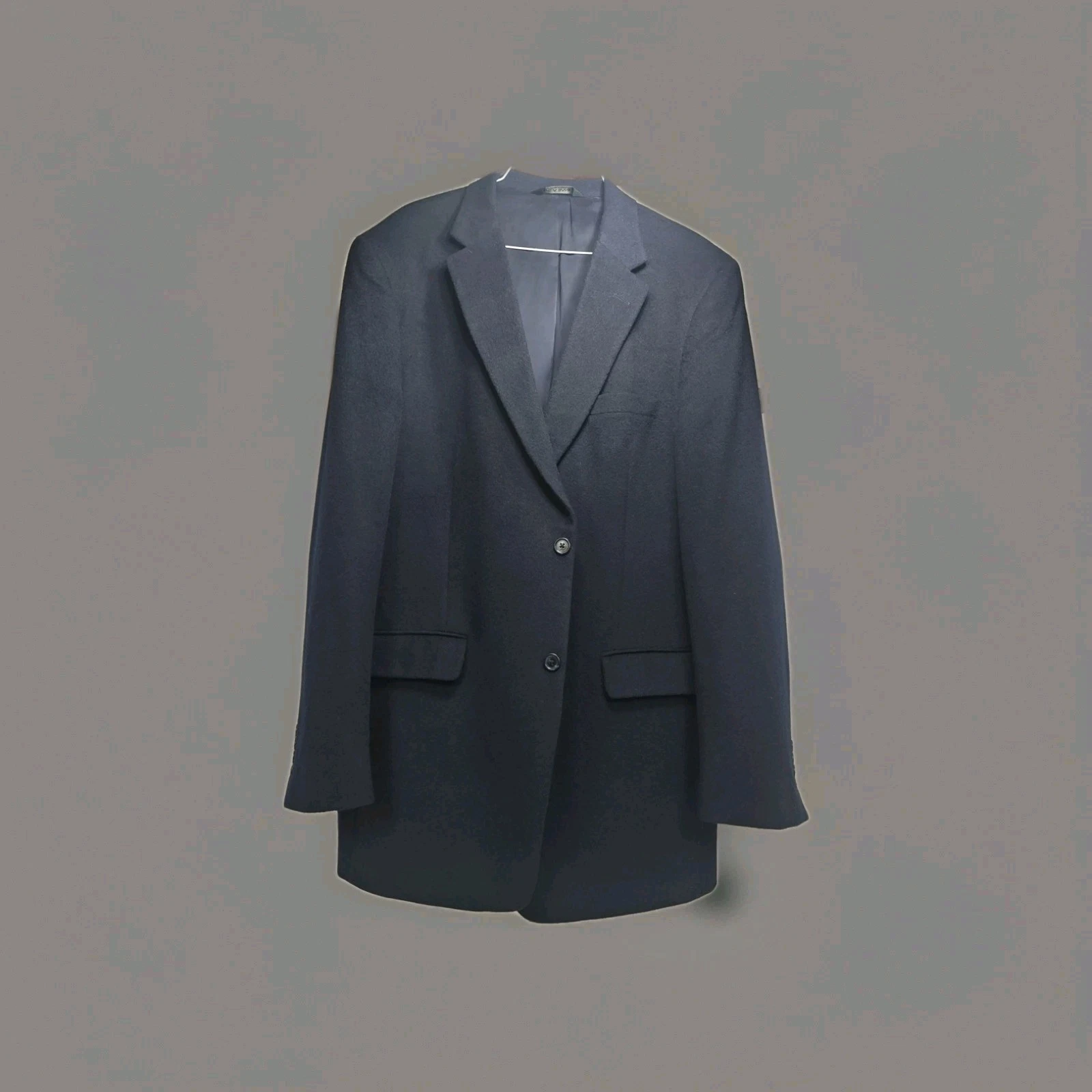 Jos A Bank Navy 100% Camel Hair Blazer 44XL Tailored Fit Travelers Collection