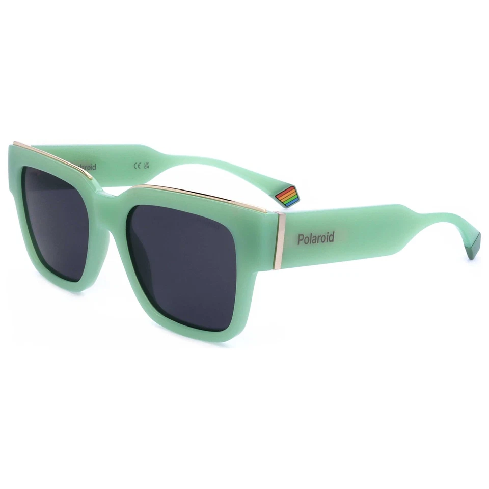 Gafas de sol polarizadas Polaroid para mujer 52 mm verde claro esmerilado PLD6198-S-X-1ED-52