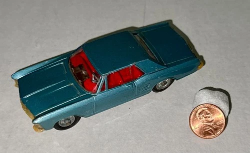 1960s CORGI Toys Buick Riviera, Blue - NR Vintage Wire Wheels Version, 1 Owner
