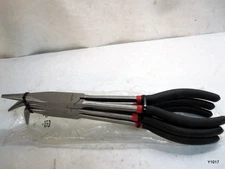 amazon basics Needle Nose Pliers Tool Set, Long Handle, 3-Piece, Black