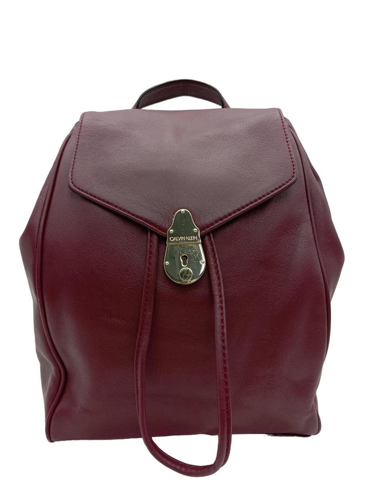 CALVIN KLEIN Sac à dos Petit Dames Sac à dos rouge style décontracté - Photo 1/4