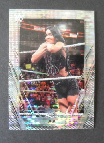 2026 Topps Chrome AJ LEE Prism Refractor WWE #105!